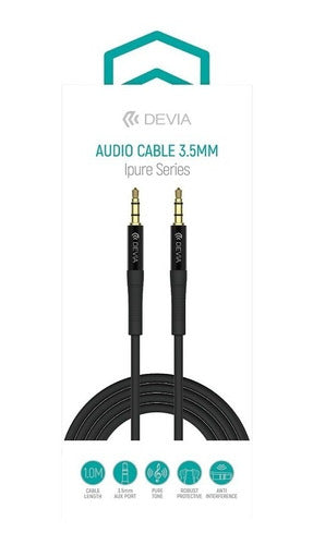 Cable De Audio Auxiliar Jack 3.5mm A 3.5mm 1m Devia - Cover 2