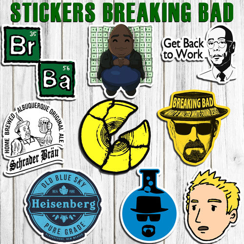 Stickers Breaking Bad 30 Unidades Pvc Plastificados 3