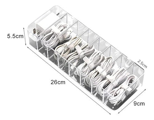 Cagero Caja Organizadora De Cables De Plástico Transparente 1