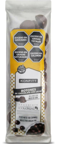 Colonial Konfitt Botones De Chocolate Con Leche 100g 0