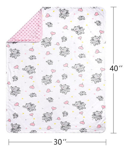 DaysU Soft Baby Blanket with Animal Pattern, 76x102 cm 1