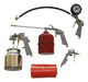 Kit 5 Piezas Compresor Manguera + Set Pistolas Pintar Aire 0