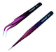 Nagaraku Curved and Straight Tweezers for Eyelash Extension 0