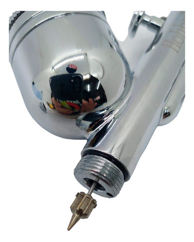 Double Action Gravity Feed Airbrush with Floating Nozzle 0.3mm - Ideal for Hobbies and More 0