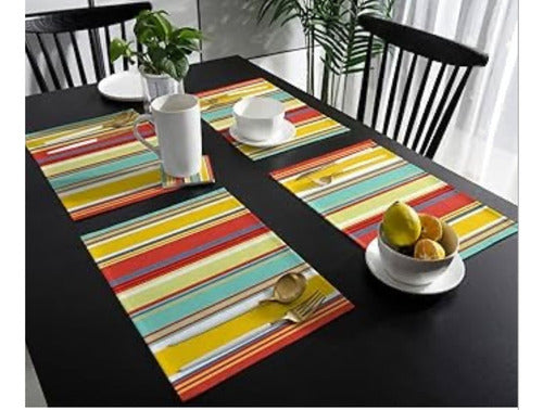 Raymundo Home Set of 6 Rectangular Waterproof Table Placemat 45x30cm 2