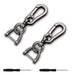 TANDRIVE 2 High-Quality Shiny Black Metal Keychains 0