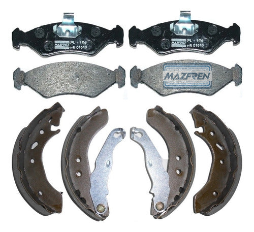 Mazfren - Frasle Brake Pad and Brake Shoe Kit for Ford Ka 1.6 Since 2010 0