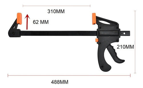 Nanetools Sargent Clamp 488mm Long 1