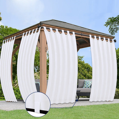 PureFit Outdoor Curtains for Adhesive Tabs - Adjustable 0