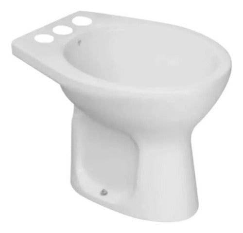 Bidet Deca Marajo 1 3 Agujeros Bide Loza Losa Baño Blanco 0