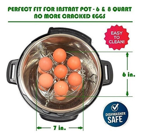 Instant Pot Egg Rack Steamer - 14 Huevos - Apilable 2 Nivele 2