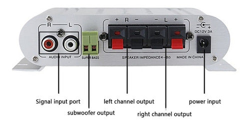 Mini Amplificador Digital Hi-fi Power Subwoofer De 2.1 3