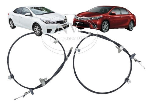 Fremec Kit X 2 Cables De Freno Trasero Izq/Derecho Toyota Corolla 2014/ 0