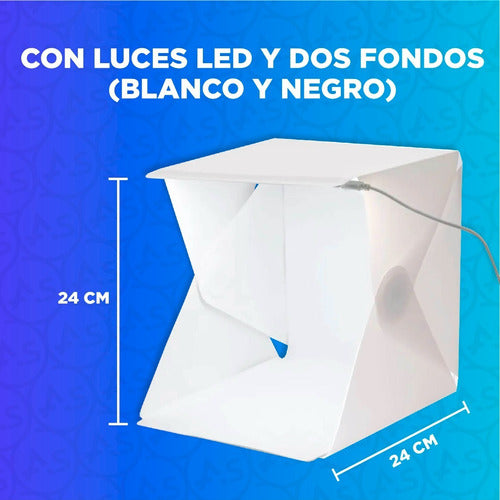 LED Light Box for Photos Mini Studio Photography Cube 2