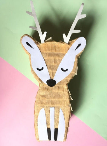 Piñata Ciervo Bosque Bambi Chica Cotillon Reutilizable 0