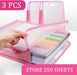 Caydo Pink Paper Organizer for Scrapbooking, Holds 30x30 cm 2