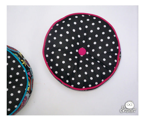 Exclusive Round Decorative Cushions by Le Cottonet for Chairs 126