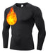 AbastoShop Online Long Sleeve Thermal Fleece Men's Lycra Sports Shirt 0