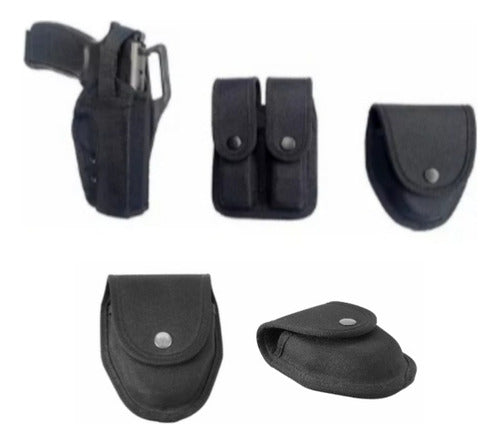 Rerda Tactical Kit: Holster, Handcuff Holder, and Double Mag Pouch 0