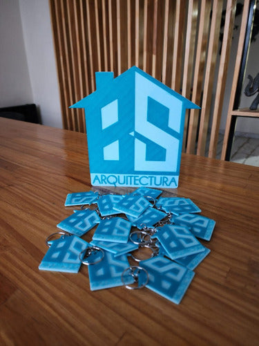 Bs.Impresiones3D Cartel Logo + 10 Llaveros Personalizados Merchandising 4