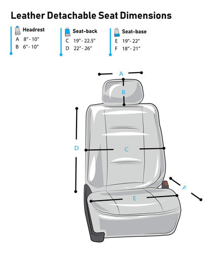 Fh Group Pu008102 - Juego De Fundas De Asiento De Piel Sintt 5