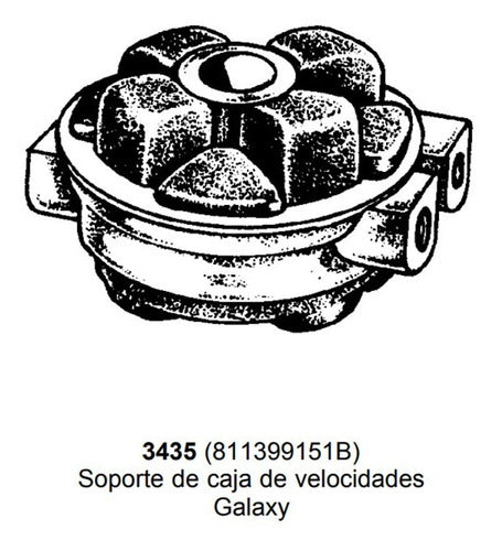 REY GOMA RG Sop Caja De Velocidad. 4438. Ford Galaxy 3435 1