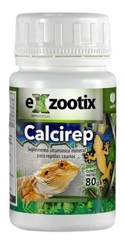 Exzootix Vitamina Calcio Para Reptiles Calcirep 80g 0