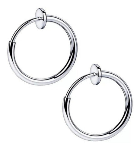 Lula Accesorios 3 Pressure Fit Hoop Earrings For Lip Ear Non-Piercing 2