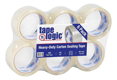 Aviditi Tape Logic 2 Pulgadas X 55 Yardas 2.5 Mil Clear, Cin 0