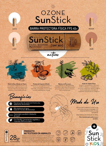 Ozone Sunstick SPF 45+ - Various Shades 6