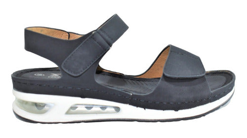 Women's Sandals with Velcro and Air Cushion Base 0