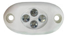 5 Un Luz Nautica De Cortesia Branca Com 4 Leds Branco 12v 1