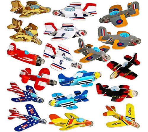 Aviones De Espuma Para Niños, Set De 72, Diseño Variado 0