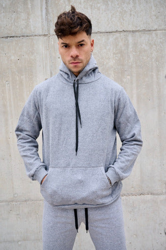 Premium Hoodie Kangaroo Sweatshirt Men Solid Fleece Jack Wear 11