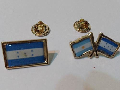 Pins Bandera Honduras Dos Modelos De 2 Cms _precio X 2 Unida 0