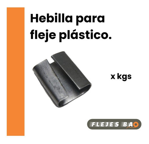 Rollo De Fleje Plástico Negro 13/16 + 2 K Precinto Ch - 1