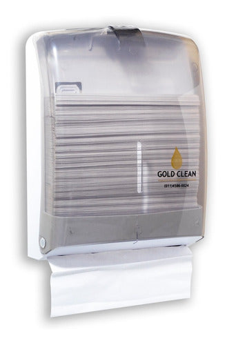 Gold Clean Dispenser For Interleaved Towels - Fumee 0