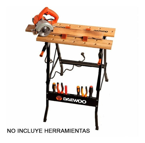 Daewoo Foldable Workbench 70kg with Vice/Clamp 3