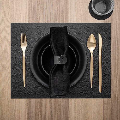 Home Love X6 Eco Leather Table Mats 45x32 Washable Plush 1