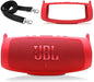 Funda De Silicona Con Correa Para Jbl Charge 5 Rojo 0