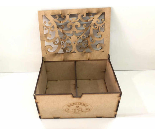 Artística el Ciprés Double Tea Box MDF Laser Cut X30 Units 1