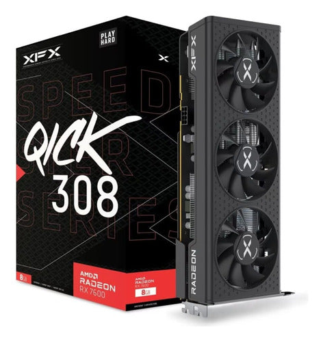 Tarjeta Video Xfx Rx7600 Speedster Qick 308 8gb Gddr6 Tranza 0