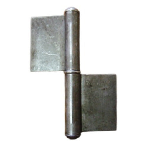 Unassembled Iron Polished Hinge Plate for Blacksmith 100x33 0