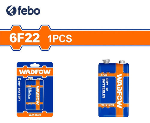 Wadfow 9 Volt Battery Wjx1k09 Febo 1