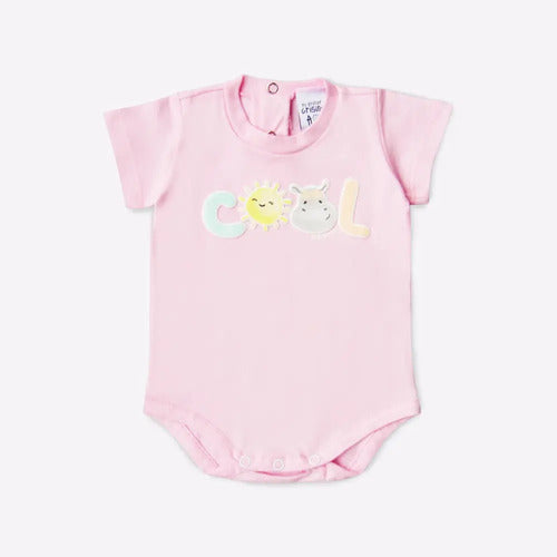 Grisino Cool Patterned Bodysuit for Baby Girl 0