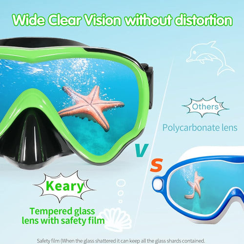 Keary Children's Swim Goggles - Mask Style 3