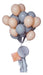 Latex Kit De 50 Globos Pastel R12 Lo Ultimo !! Gris, Salmon 0