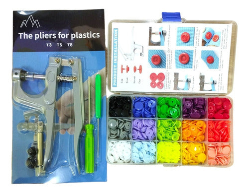 12mm Snap Fasteners Kit Sewing Tool for Baby Clothes 3