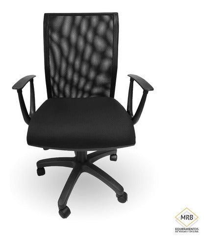 MRB Gaona Baja Ergonomic Office Chair - Upholstered and Mesh 1