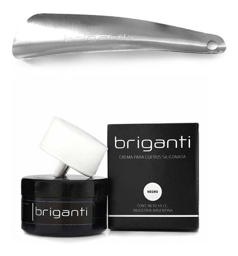 Briganti Leather Shoe Cream Pack and Shoe Horn Set 0